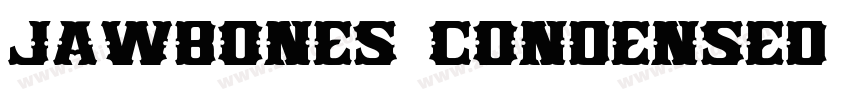 Jawbones Condensed W字体转换